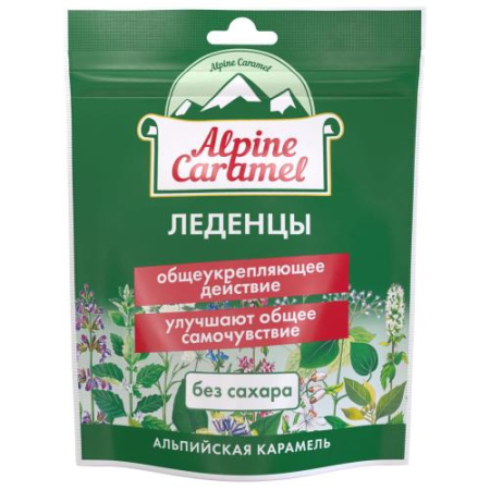 Альпийская карамель леденцы 75г без сахара бад