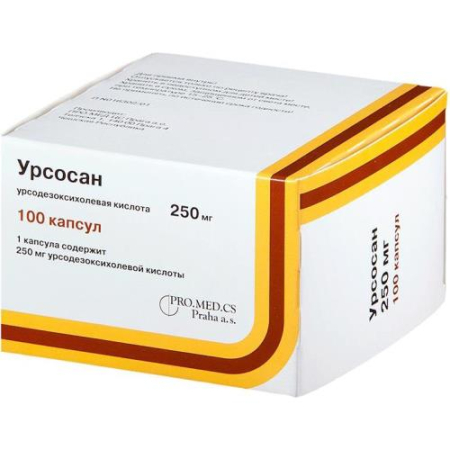 Урсосан капсулы 250мг №100 