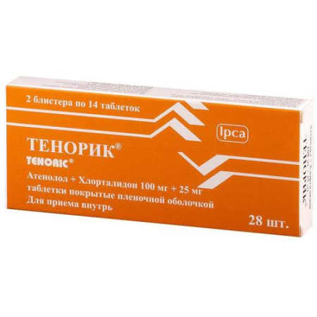 Тенорик таблетки 100мг + 25мг №28 