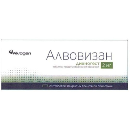 Алвовизан таблетки покрытые пленочной оболочкой 2мг №28