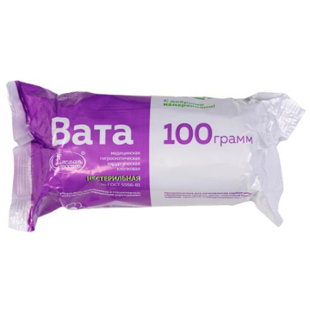 Вата Бона менте хирургическая нестерильная хлопк 100г 