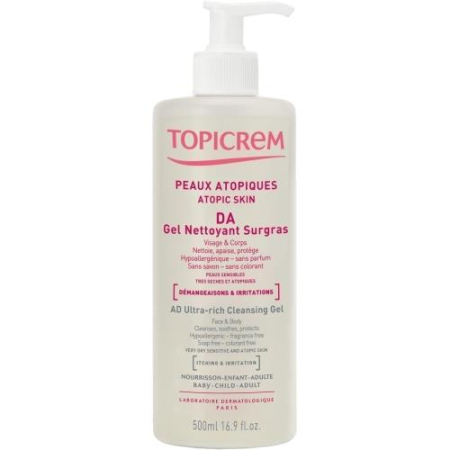 Топикрем да протект гель 500мл ультра риш очищающий