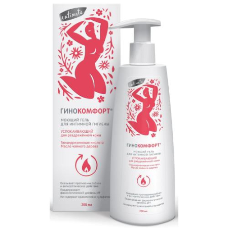Гинокомфорт гель для интимной зоны 200мл успокаивающий