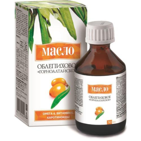 Масло облепиховое горноалтайское 50мл. и/у