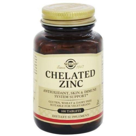 Солгар хелат цинка таблетки 630мг №100 бад