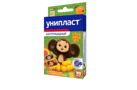 Унипласт лейкопластырь бактерицидный №20 чебурашка