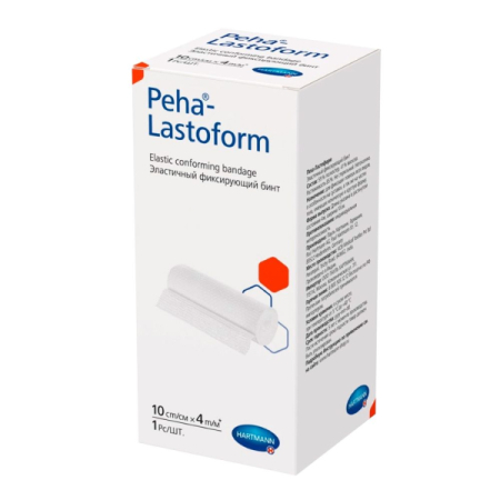 Пеха-ластоформ бинт эластичный фиксирующий 10смх4м 