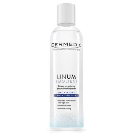 Дермедик линум эмолиент гель для душа 200мл