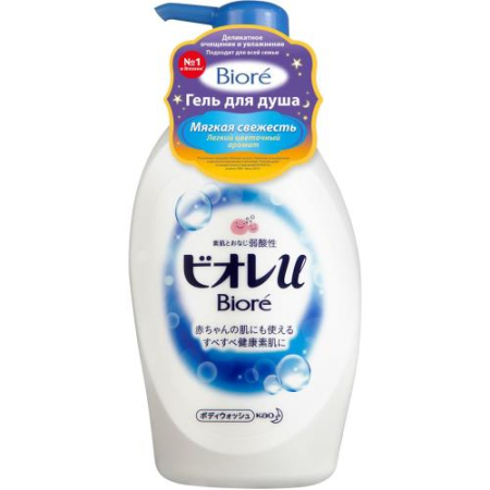 Биоре гель для душа 480мл мягкая свежесть