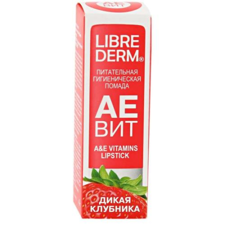 Либридерм аевит помада для губ 4г дикая клубника
