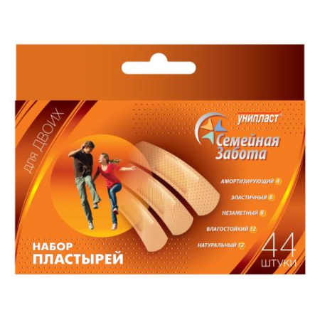 Унипласт пластырь №44 семейная забота набор универс