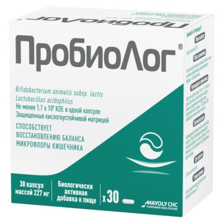 Пробиолог капсулы 227мг №30 бад