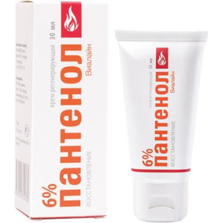 Пантенол виалайн крем 30мл 6% восстан.