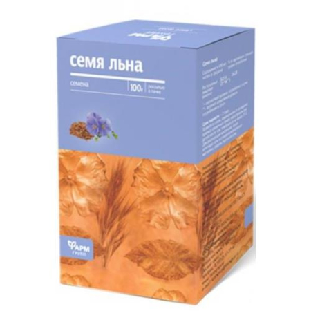 Лен семя (льна) 100г. (бад) чайн.напиток /фармгрупп/