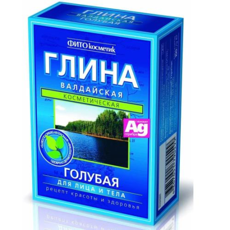 Фитокосметик глина 100г голубая валдайская