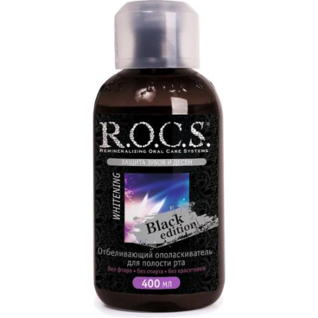 Рокс ополаскиватель для полости рта 400мл блэк эдишн