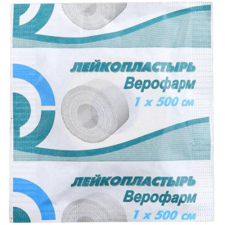Верофарм лейкопластырь  1х500см