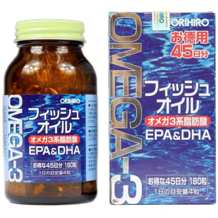 Орихиро омега-3 капсулы 455мг №180
