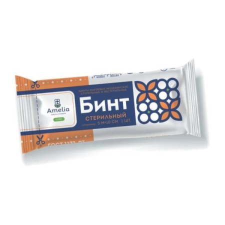 Амелия бинт не стерильный 5х7см индивидуальная упаковка
