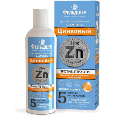 Фельдшер шампунь против перхоти 180мл дерматологич цинковый
