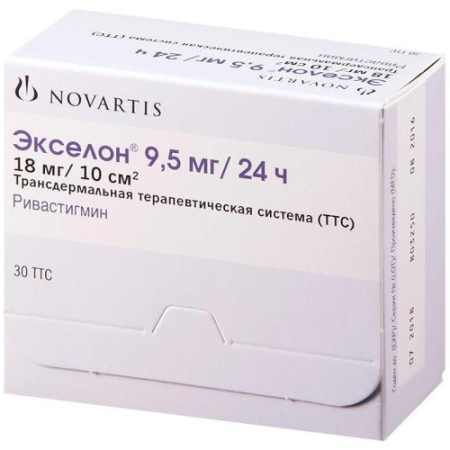 Экселон пластырь трансдермальный 9.5мг/сут №30