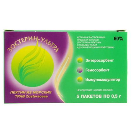 Зостерин ультра порошок 60% 500мг №5 бад