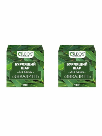 Олеос шар бурлящий для ванн 110г эвкалипт