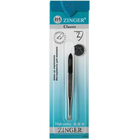 Зингер пинцет рифленый скошенный /арт 12902/