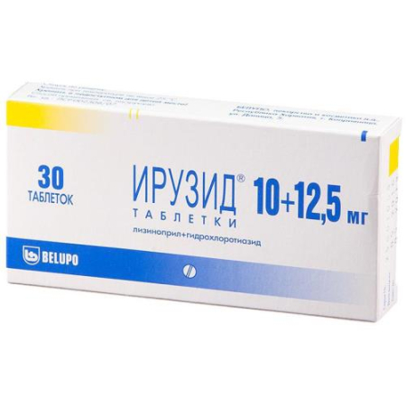 Ирузид таблетки 10мг + 12.5мг №30 