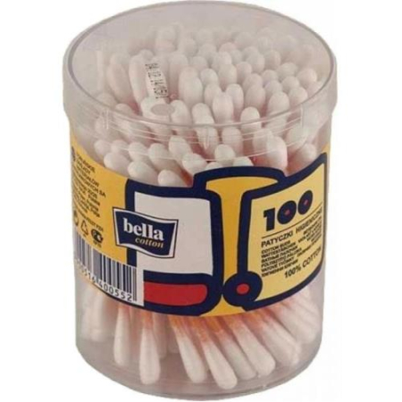 Белла коттон палочки ватные №100 стакан