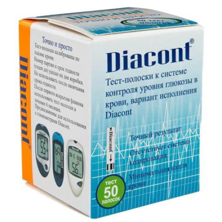 Диаконт тест-полоска №50
