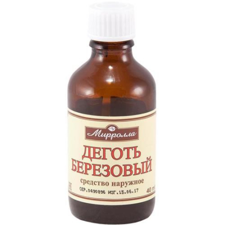 Мирролла средство для наружного применения 100мл деготь березовый